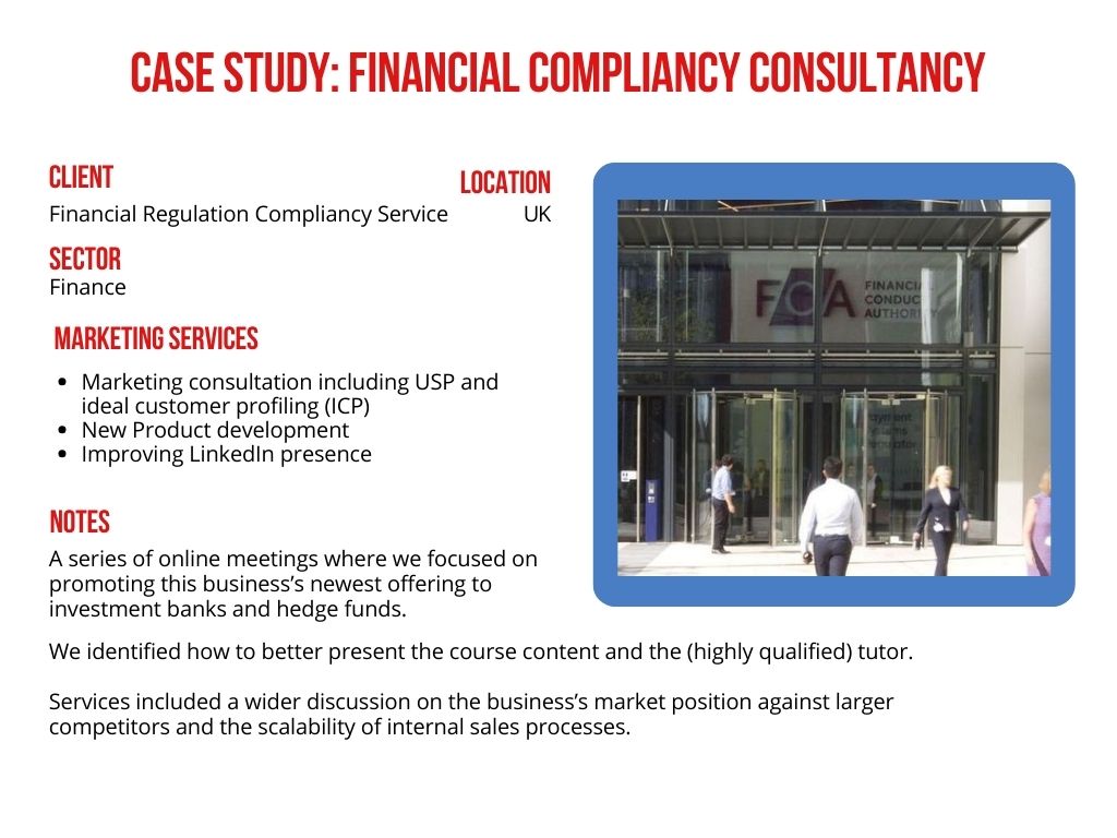 Financial compliancy service case study